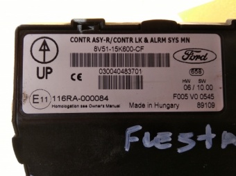 Блок комфорта Форд Фиеста 2009-8V5115K600CF, Б/у, Р.Ш.-